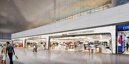 신라면세점 인천국제공항 제2여객터미널 매장 전경 <신라면세점 제공>